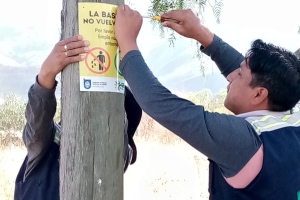 Limpieza y Colocado de Letreros Informativos en el Parque Metropolitano Arocagua