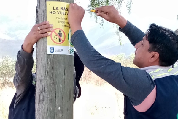 Limpieza y Colocado de Letreros Informativos en el Parque Metropolitano Arocagua